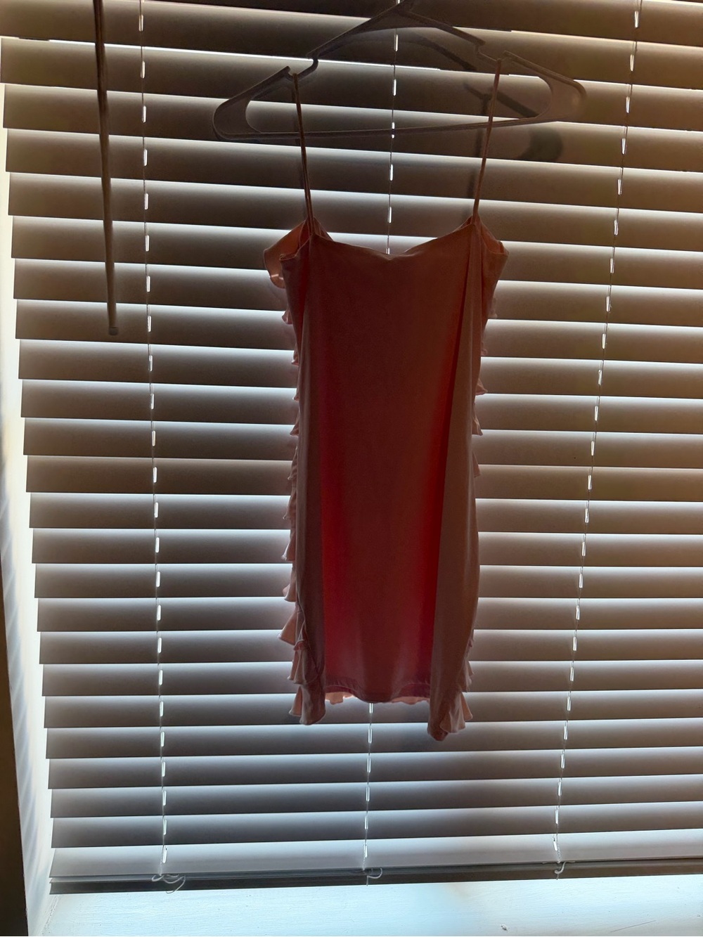 Edikted Peach Ruffle Mini Dress - Picture 3 of 3